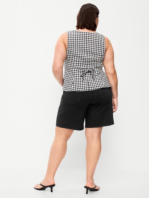 Image number 6 showing, High-Waisted Wow Jean Shorts -- 9-inch inseam