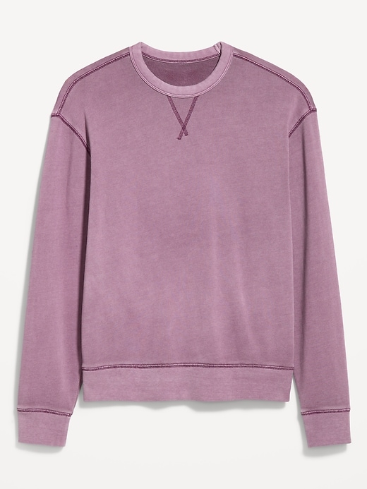 Image number 4 showing, Loose Garment-Washed Crew-Neck Sweatshirt