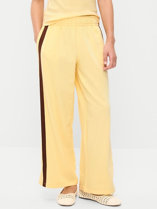 Image number 1 showing, Baggy French-Terry Straight-Leg Retro Sweatpants for Girls