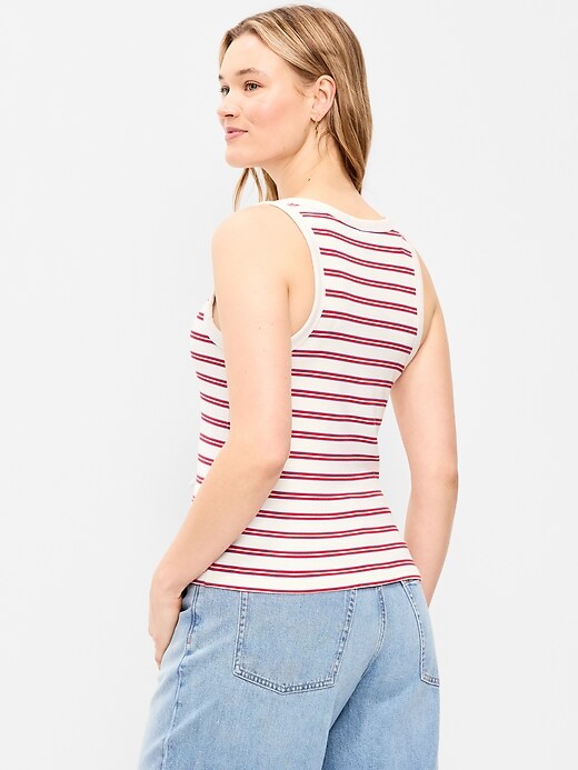 Image number 7 showing, Lace-Up Tank Top