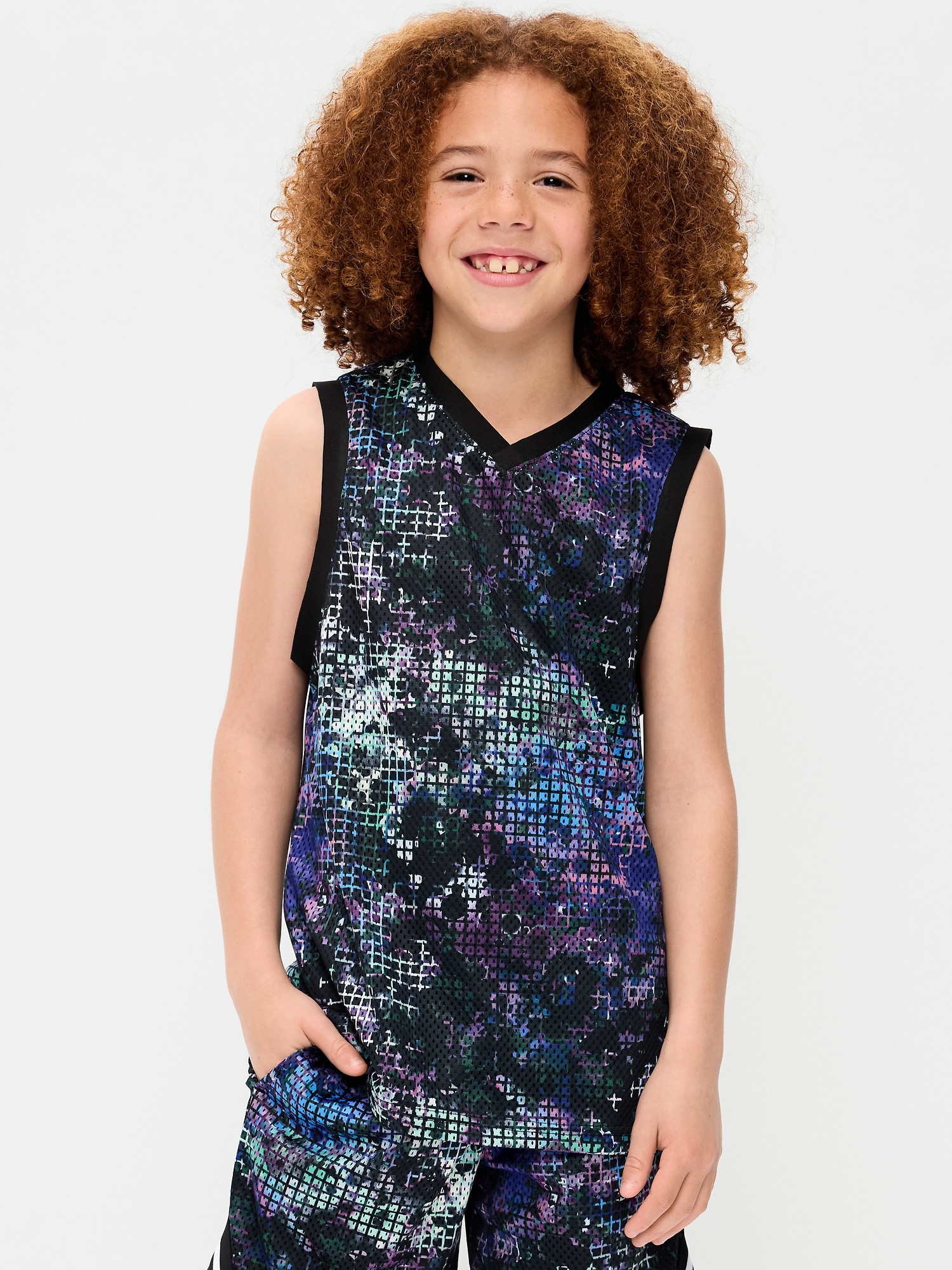 Mesh Basketball Tank Top for Boys