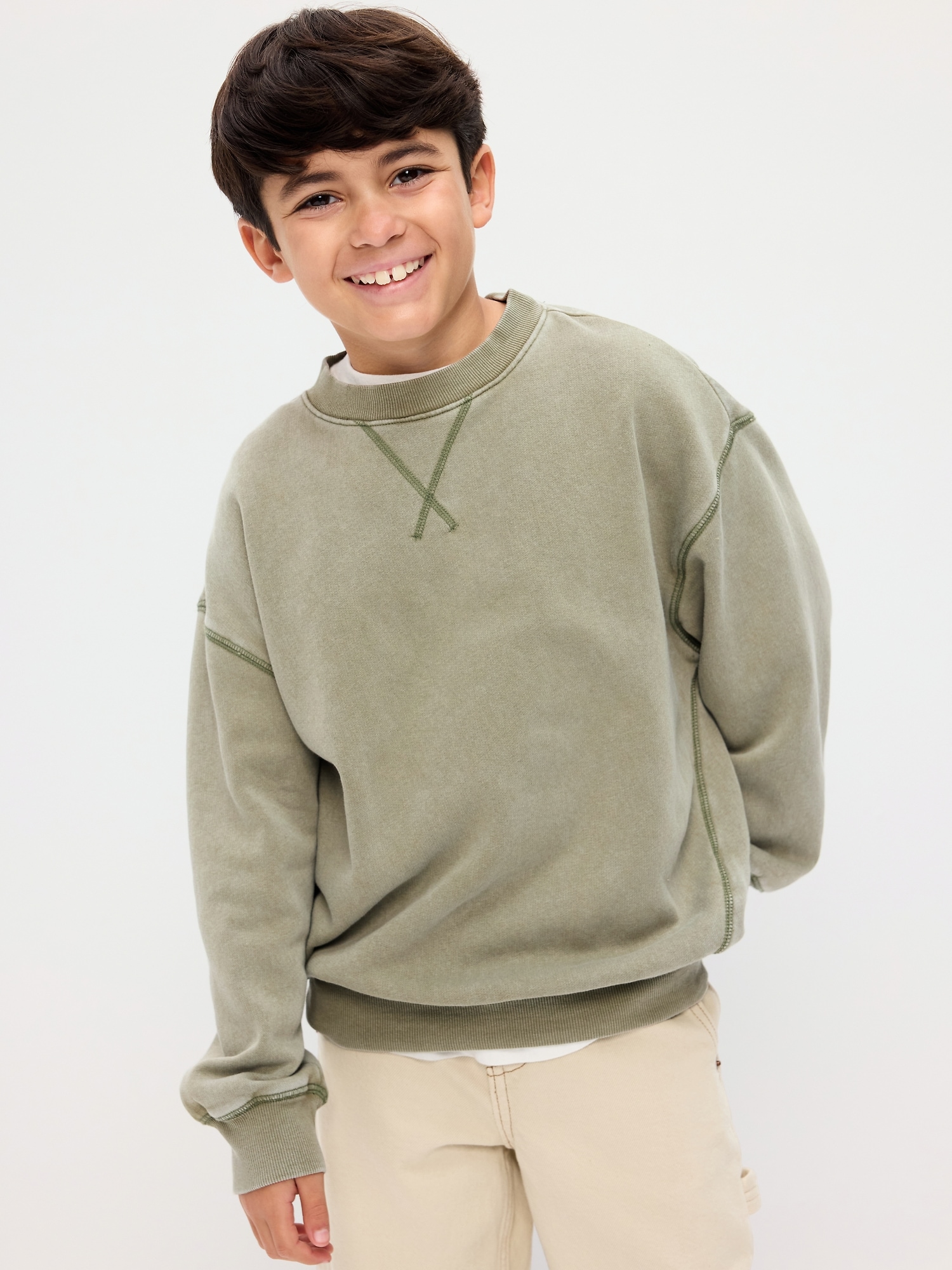 Oversized Fleece Sweatshirt for Boys