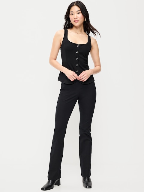 PANTALON PIXIE ÉVASÉ À TAILLE HAUTE