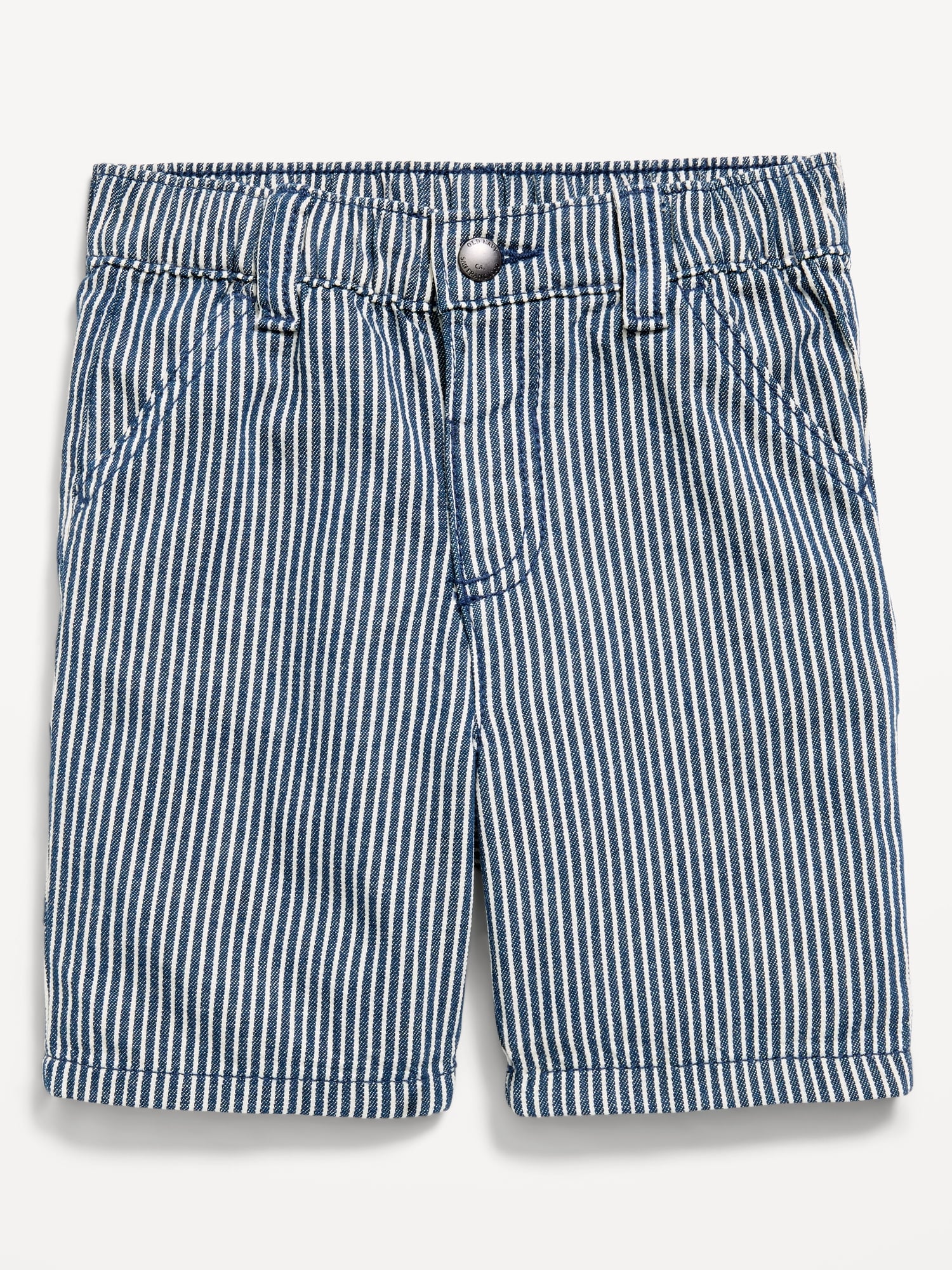 Baggy Striped Carpenter Jean Shorts for Toddler Boys