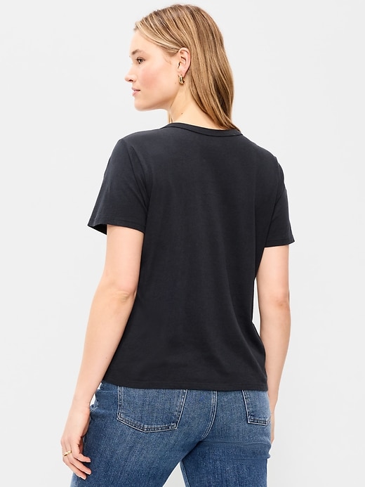 L'image numéro 7 présente T-shirt passe-partout ras du cou à logo imprimé