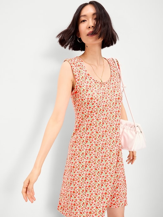 Image number 3 showing, Short-Sleeve Scoop-Neck Mini Dress