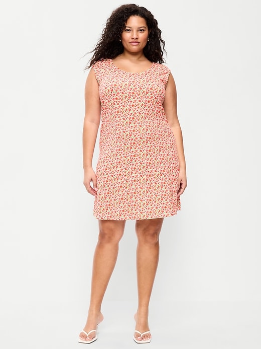 Image number 7 showing, Short-Sleeve Scoop-Neck Mini Dress