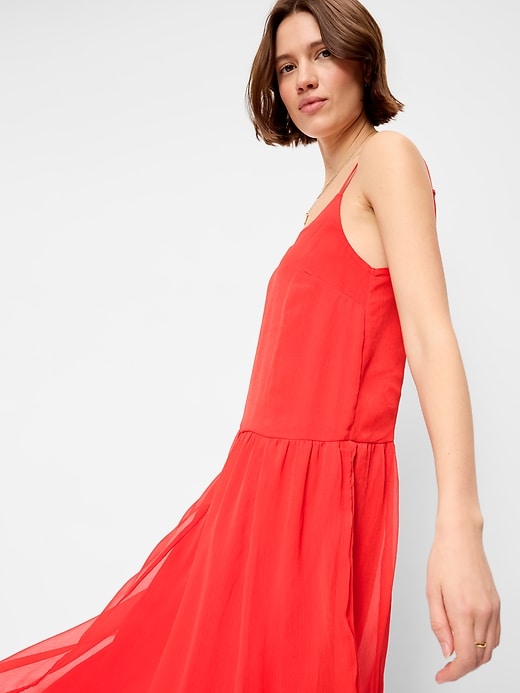 Image number 5 showing, Chiffon Drop-Waist Maxi Dress