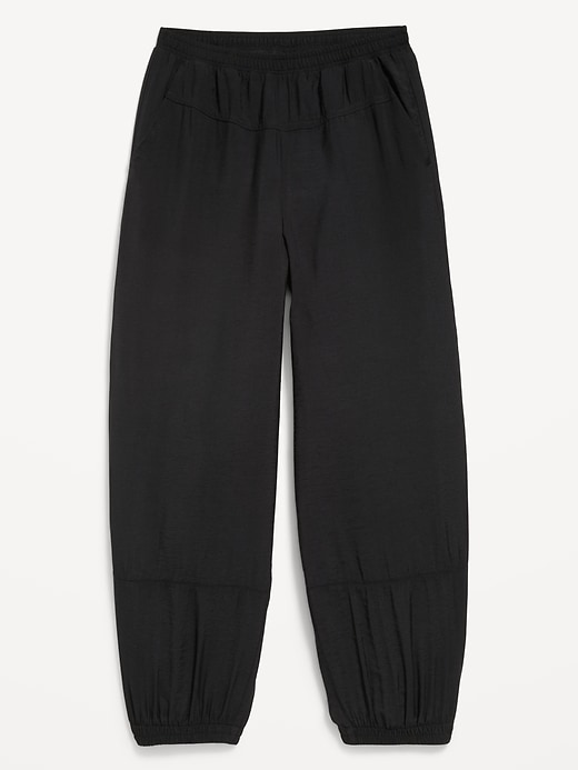 Image number 1 showing, High-Waisted Crinkle Harem Pants for Girls