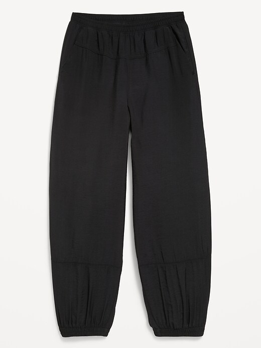 Image number 2 showing, High-Waisted Crinkle Harem Pants for Girls