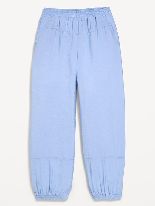 Image number 2 showing, High-Waisted Crinkle Harem Pants for Girls