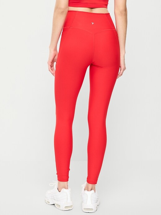 L'image numéro 2 présente Legging PowerSoft sans limites à poche à taille très haute, longueur 7/8 – Sans couture avant