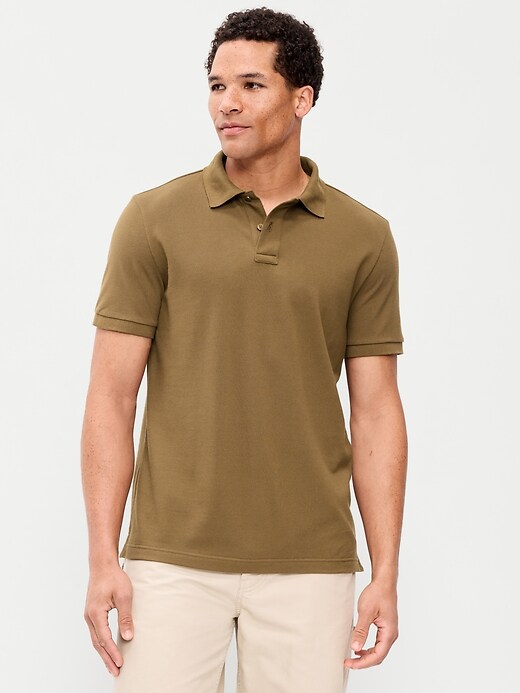 L'image numéro 3 présente Polo en piqué à coupe classique