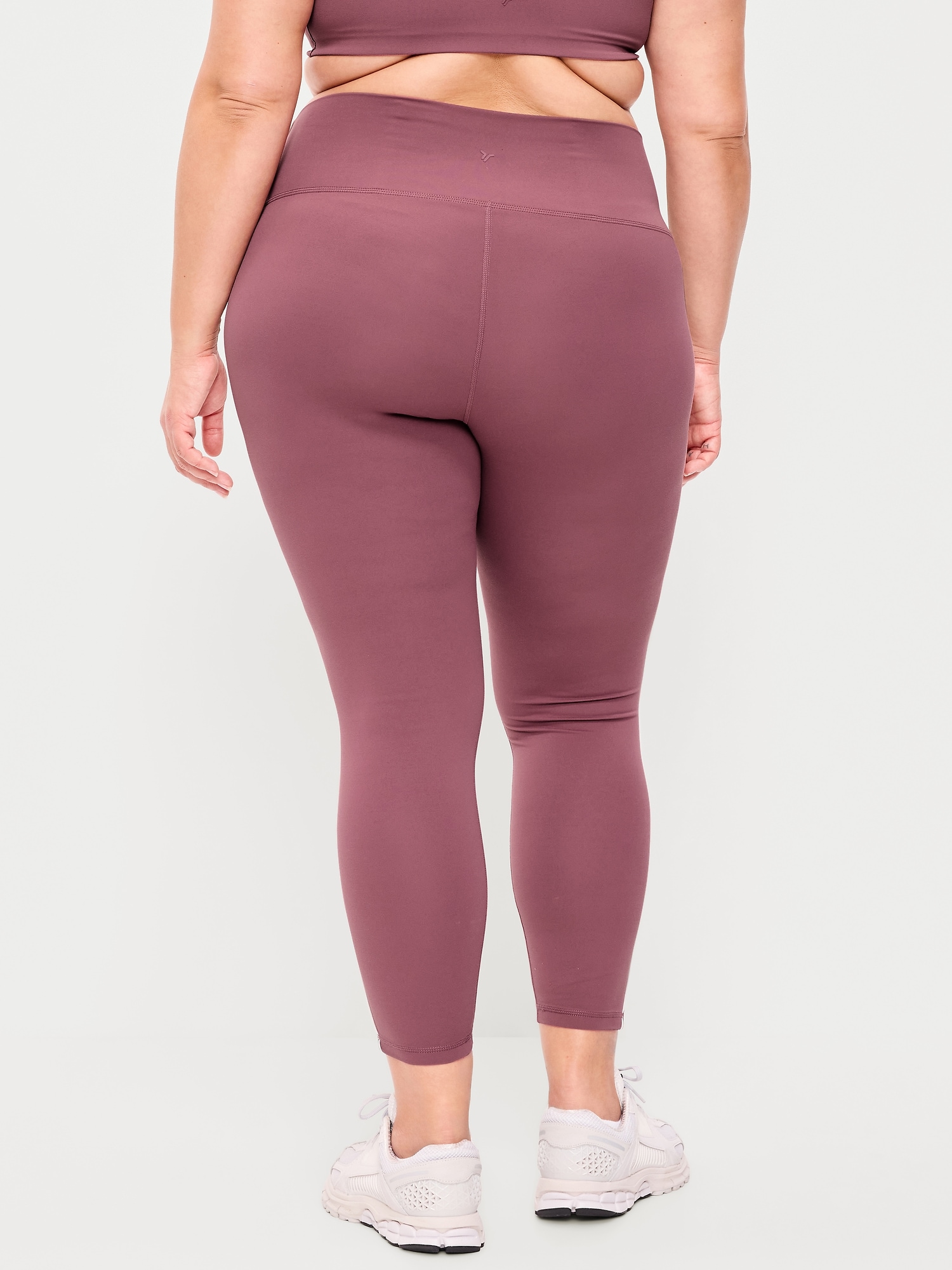 High-Waisted StudioSmooth 7/8 Side-Striped Leggings
