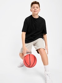 Image number 1 showing, Dynamic Fleece Textured Basketball Shorts for Boys