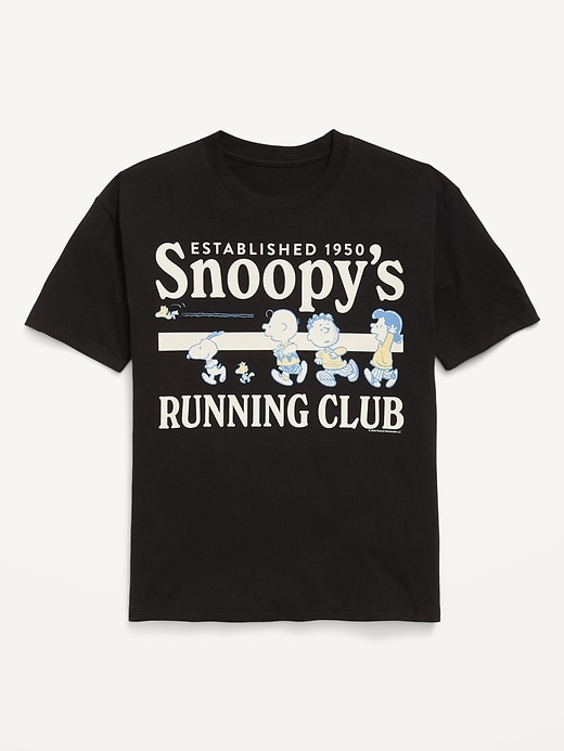 Image number 1 showing, Peanuts™ Snoopy Oversized Graphic T-Shirt for Girls