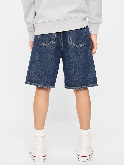 Image number 2 showing, Knee Length Baggy Jean Shorts for Boys
