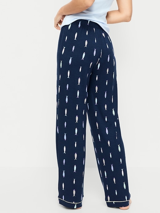 L'image numéro 2 présente Pantalon en tricot de jersey Grasse matinée