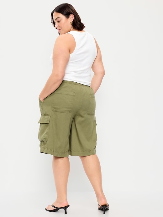 Image number 8 showing, Mid-Rise Bermuda Cargo Shorts