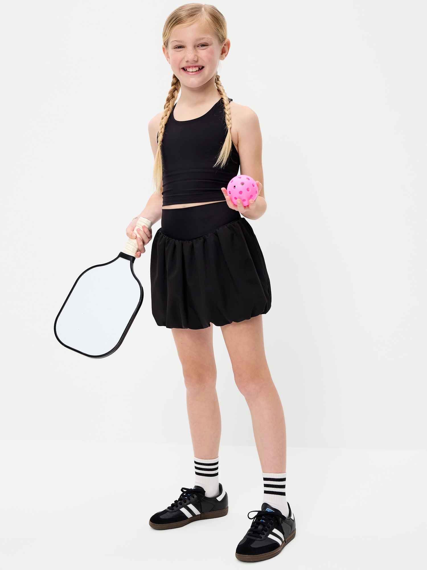 L'image numéro 3 présente Jupe-short bouffante à taille haute PowerSoft pour fille
