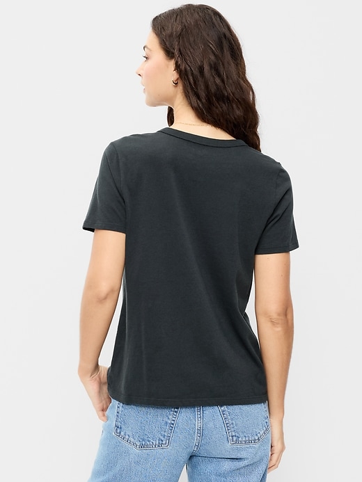 L'image numéro 2 présente T-shirt passe-partout ras du cou à logo imprimé