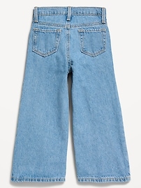 Image number 4 showing, Baggy Embroidered Wide-Leg Jeans for Toddler Girls