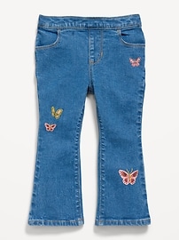 Image number 3 showing, Wow Pull-On High-Waisted Flare-Leg Jeans for Toddler Girls