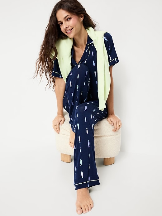 L'image numéro 3 présente Ensemble pantalon en tricot de jersey Grasse matinée