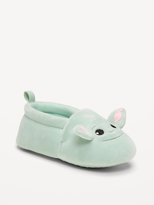 Image number 1 showing, Star Wars™ Grogu Velvet Slippers for Baby