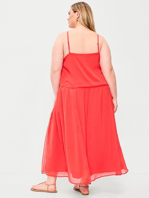 Image number 9 showing, Chiffon Drop-Waist Maxi Dress