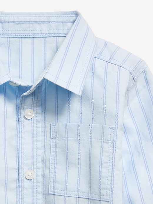 L'image numéro 4 présente Chemise oxford à manches longues pour tout-petit garçon