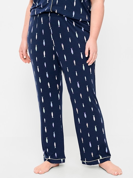 L'image numéro 8 présente Pantalon en tricot de jersey Grasse matinée