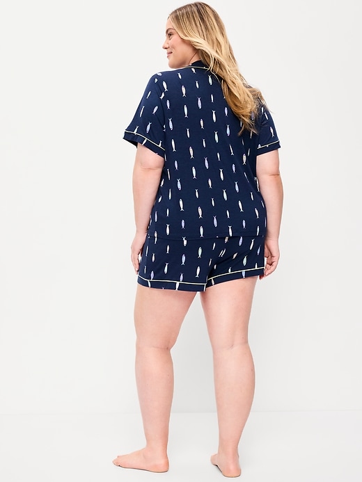 Image number 8 showing, Sunday Sleep Knit Jersey Short Set