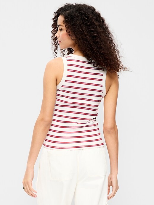 Image number 2 showing, Lace-Up Tank Top