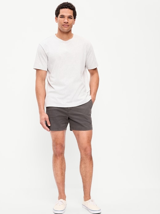 Image number 1 showing, Slim Built-In Flex Rotation Chino Shorts -- 5-inch inseam