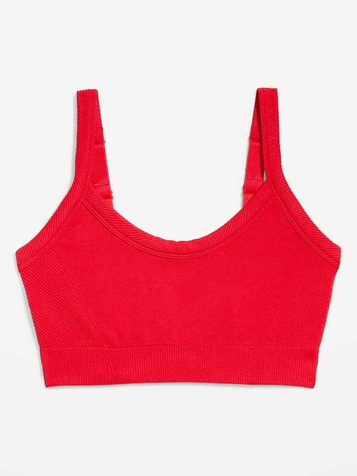 Image number 1 showing, Light Support Fluid Seamless Ribbed Sports Bra
