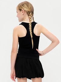 Image number 2 showing, Fitted Seamless Ribbed Racerback Performance Top for Girls