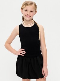 Image number 1 showing, Fitted Seamless Ribbed Racerback Performance Top for Girls