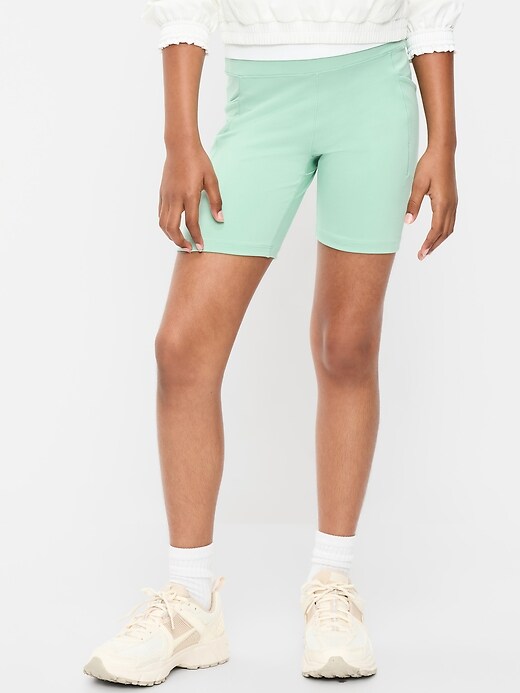 Image number 1 showing, High-Waisted StudioSmooth Biker Shorts for Girls