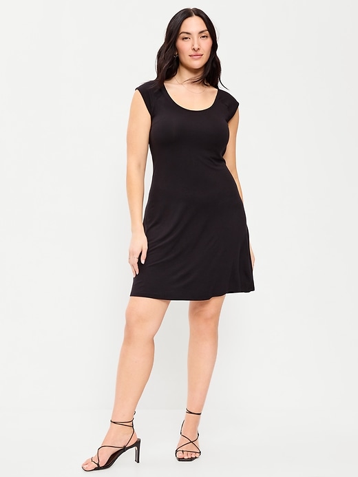 Image number 7 showing, Short-Sleeve Scoop-Neck Mini Dress