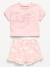 Image number 2 showing, Disney© Dumbo Ribbed T-Shirt and Shorts Set for Baby