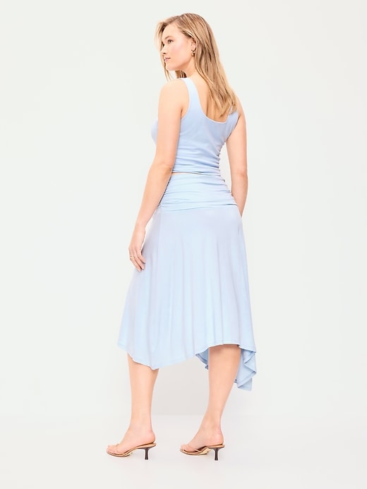 Image number 6 showing, Asymmetrical Draped Midi Skirt