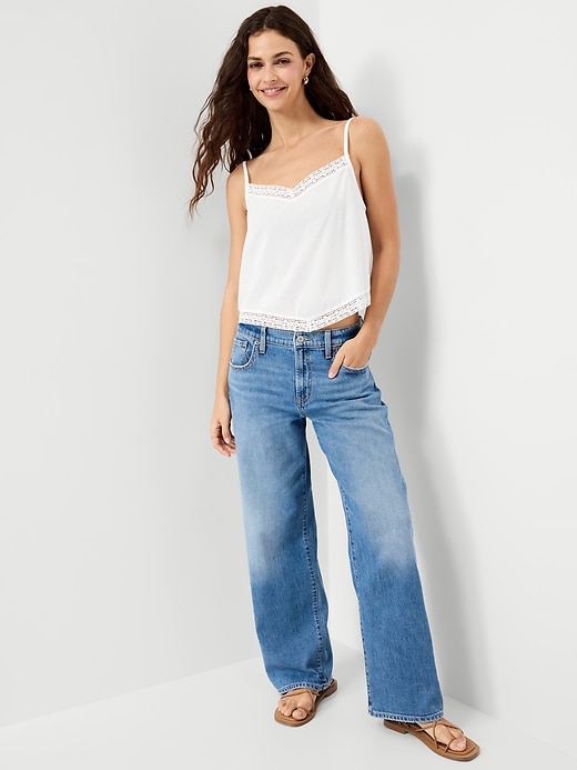 Image number 3 showing, Lace-Trim Scarf Tank Top