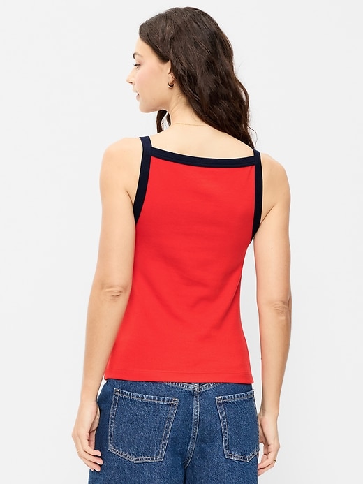 Image number 2 showing, Sleeveless Snug Apron Tank Top