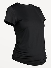 Image number 1 showing, Maternity StudioSmooth Short-Sleeve Jersey Top