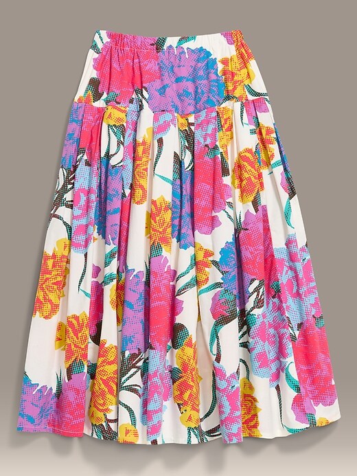 Image number 6 showing, Old Navy x Christopher John Rogers Drop-Waist Midi Skirt