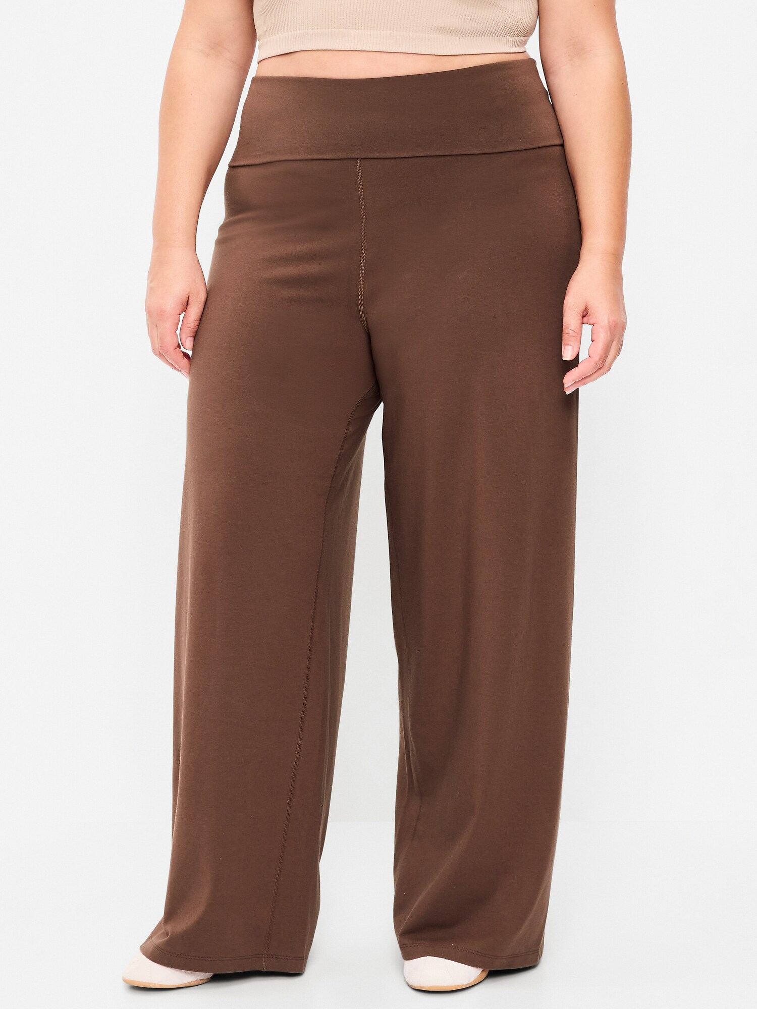 L'image numéro 6 présente Pantalon PowerChill jambe large à taille haute et rabattable