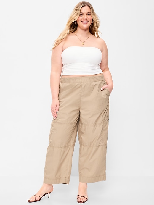Image number 7 showing, Mid-Rise Pull-On Cropped Utility Pants