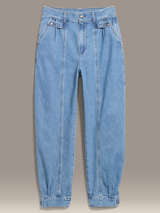 Image number 8 showing, Old Navy x Christopher John Rogers High-Waisted Barrel Jeans