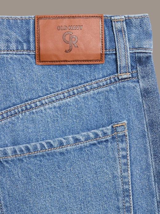 Image number 5 showing, Old Navy x Christopher John Rogers Mid-Rise Side Stripe Baggy Wide-Leg Jeans